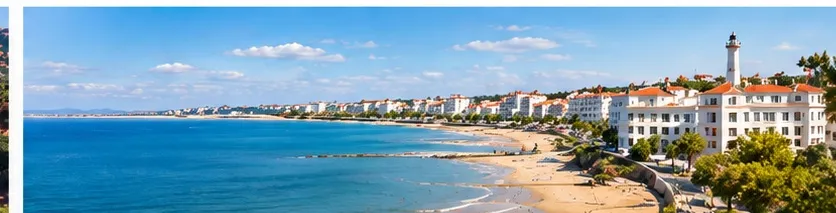 Illustration temporaire de la plage et du front de mer de Royan, non contractuelle.